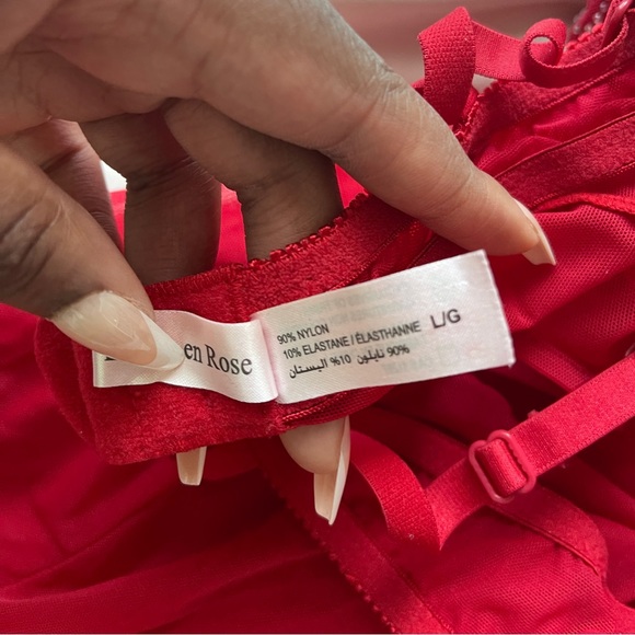 SOLD-Red Sheer Lingerie - Picture 6 of 9
